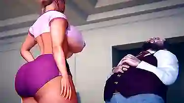 Stepmom in 3D cartoon gets uncensored in a hot and steamy session