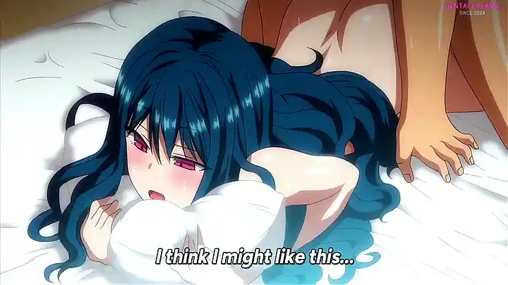 Hentai schoolgirl Saimin Seishidou gets a full body massage with a strap on