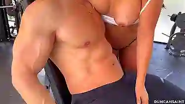 Duncan Saint's squirting Gym Bitch is the ultimate fantasy come true!