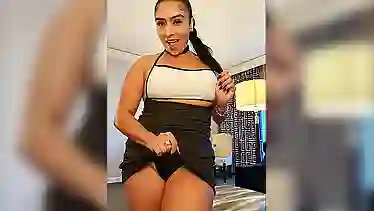Watch Latin bombshell Sandra Get Her Young Pussy Stretched Out