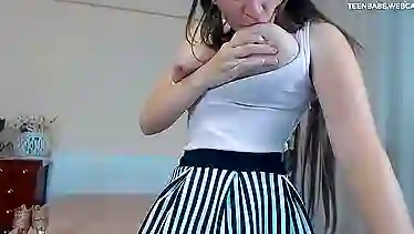 Hungarian Slut Squeezing Milk out of her Big Lactating Tits