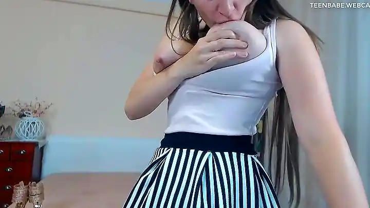 Hungarian Slut Squeezing Milk out of her Big Lactating Tits