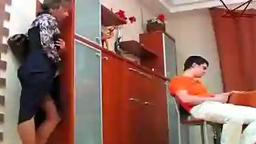 Russian Mature MILF Step-mom and Her Step-Son