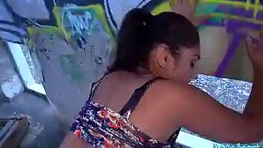 Public Agent Sexy British Asian fucks for strangers cash
