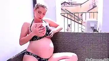 Katerina Hartlova 39 weeks pregnant now and due any moment!