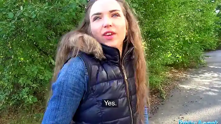 Public Agent Sexy party babe fucked by the lake by stranger