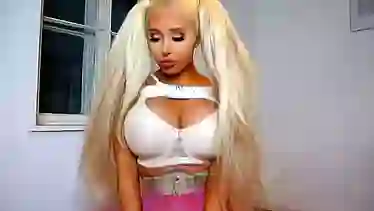 Real life Barbie is ready for a wild fuck from the back and an intense orgasm
