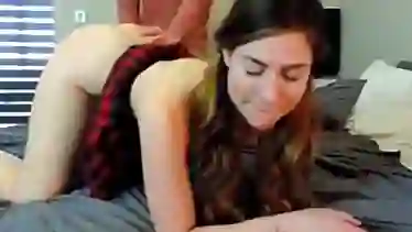 Innocent College Girl with Big Tits with Her New Teacher