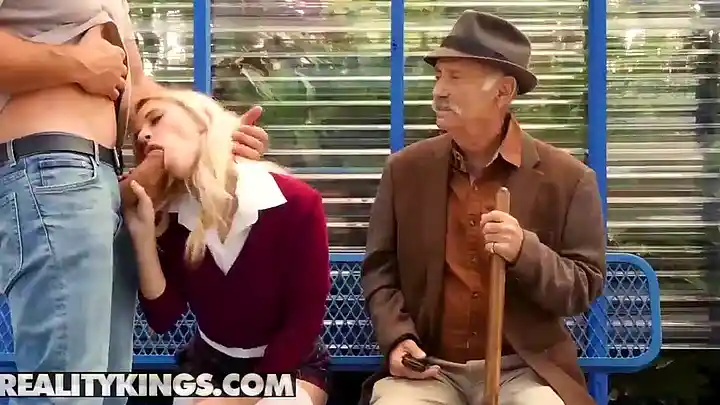 Teens love Huge COCKS - (Riley Star, Jmac) - Bus Bench Biddie - Reality Kings