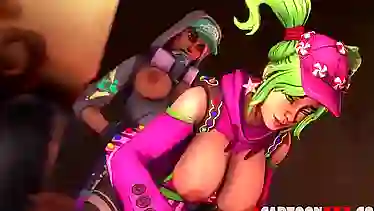 Overwatch and Fortnite babes get doggystyle sex