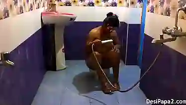 full desi bhabhi sexy in saree dress indian style bathroom