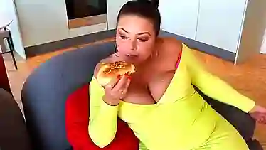 Super BBW Belly Stuffing Loud Burps Eating Weigh Gain Aka Ms Wrong