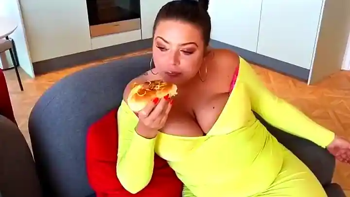 Super BBW Belly Stuffing Loud Burps Eating Weigh Gain Aka Ms Wrong