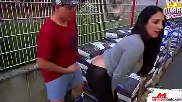 Dirty minded brunette would use every opportunity to get a good fuck and get a cumshot