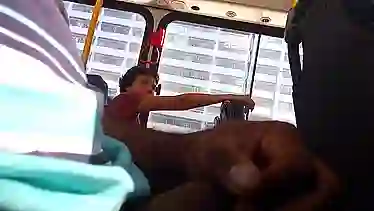 Flashing dick in bus Top