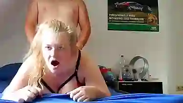 Heavy & Young BBW Bitch Shares Bed WIth New Roommate
