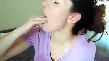 Ashley Alban spit job 1